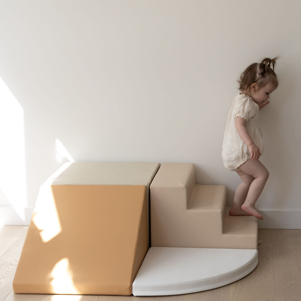 Foam block climbing play set Dune + Dove for climbing, sliding and gross motor skill development