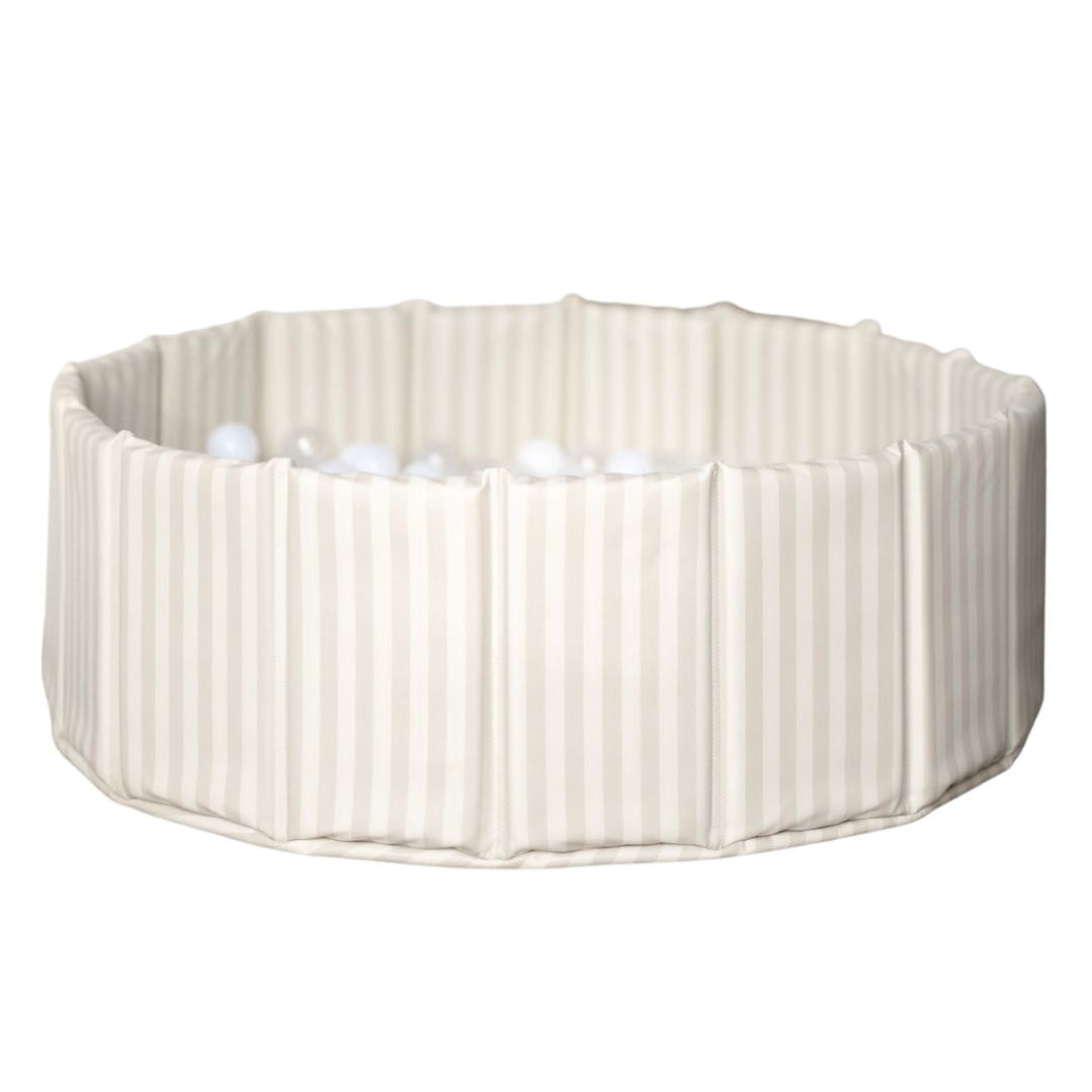 Leather Ball Pit 'Linen Stripe'