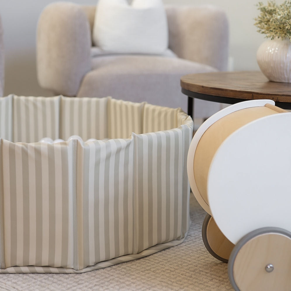 Leather Ball Pit 'Fog Stripe'