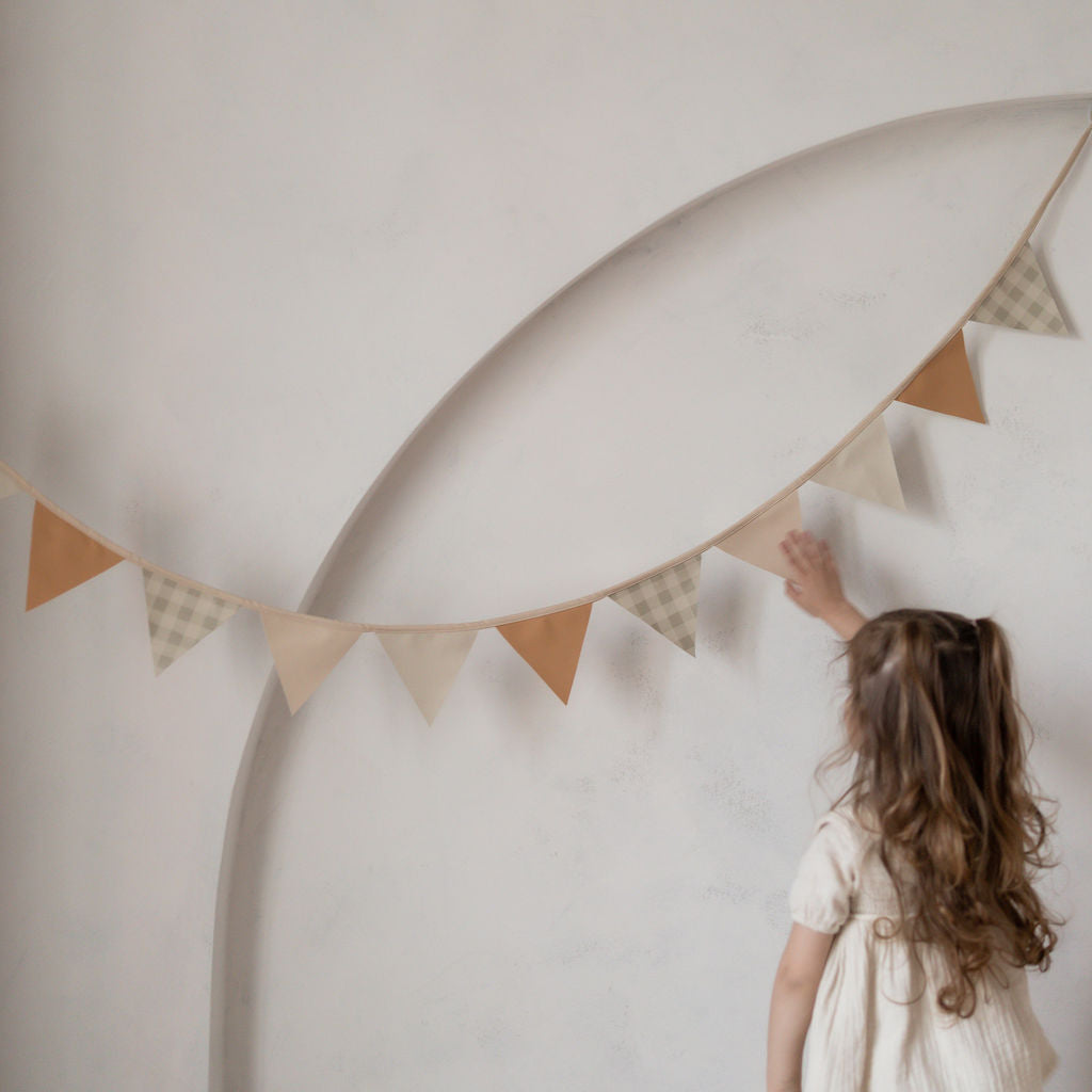 Bunting Banner 'Fog Gingham'