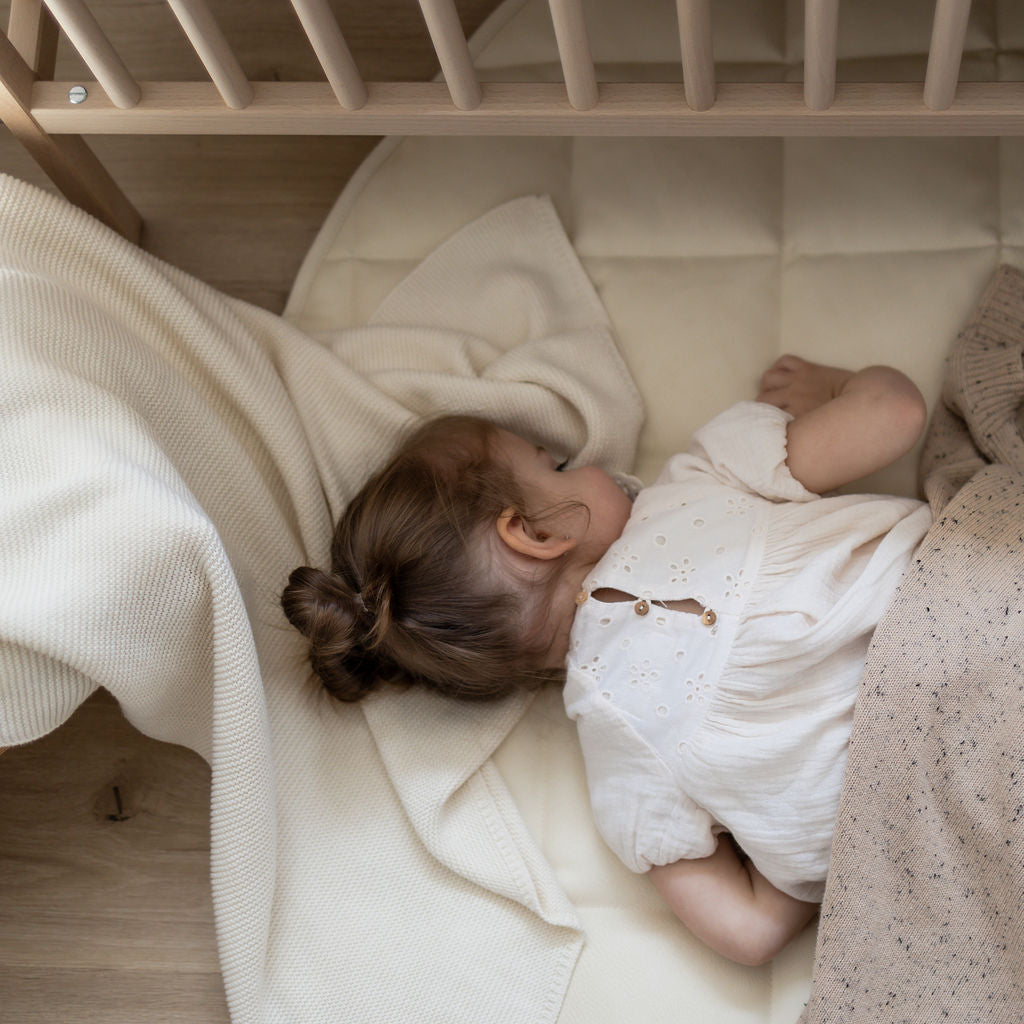 Quilted Leather Play Mat 'Cloud'