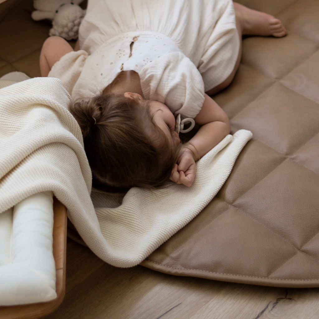 Quilted Leather Play Mat 'Fawn'