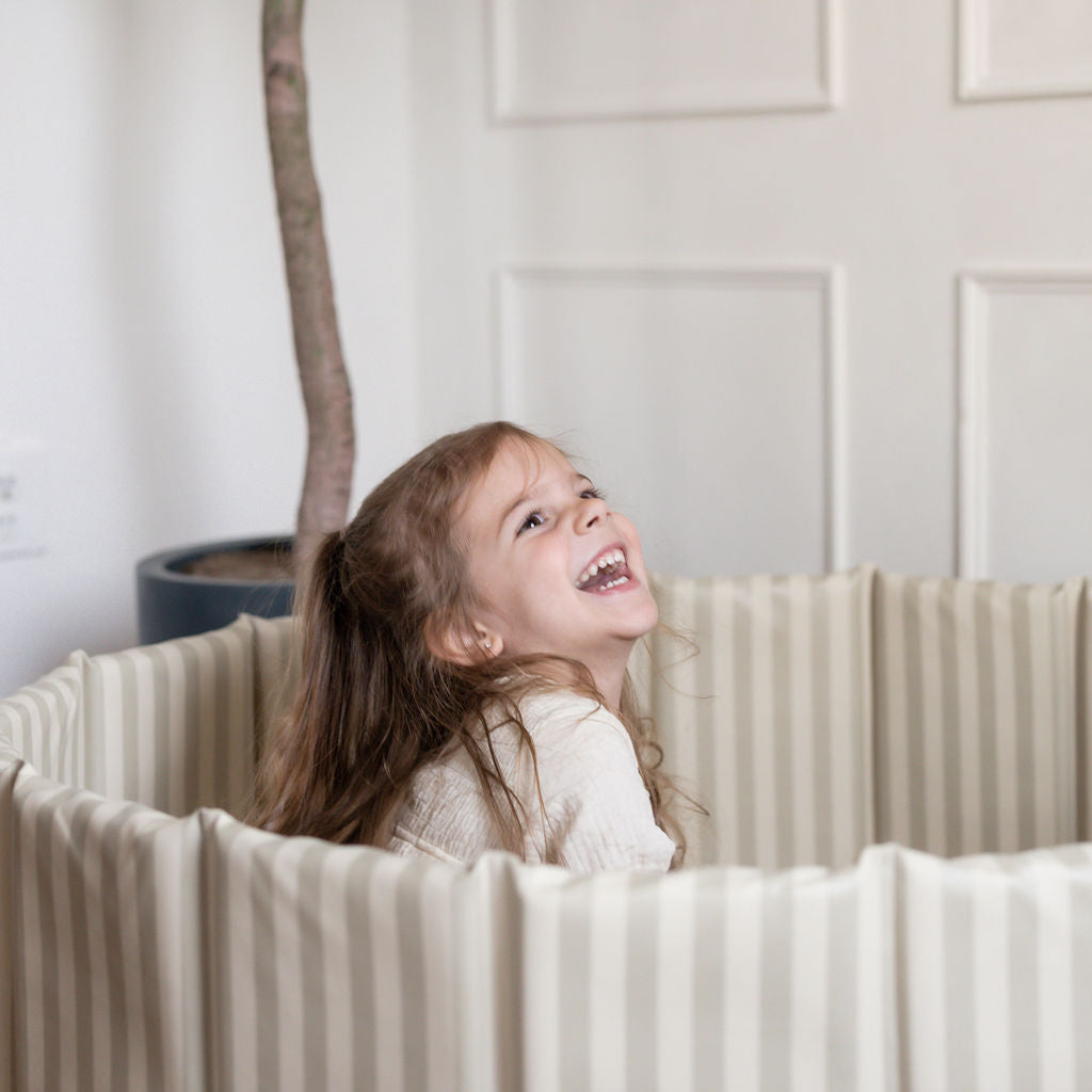 Leather Ball Pit 'Fog Stripe'