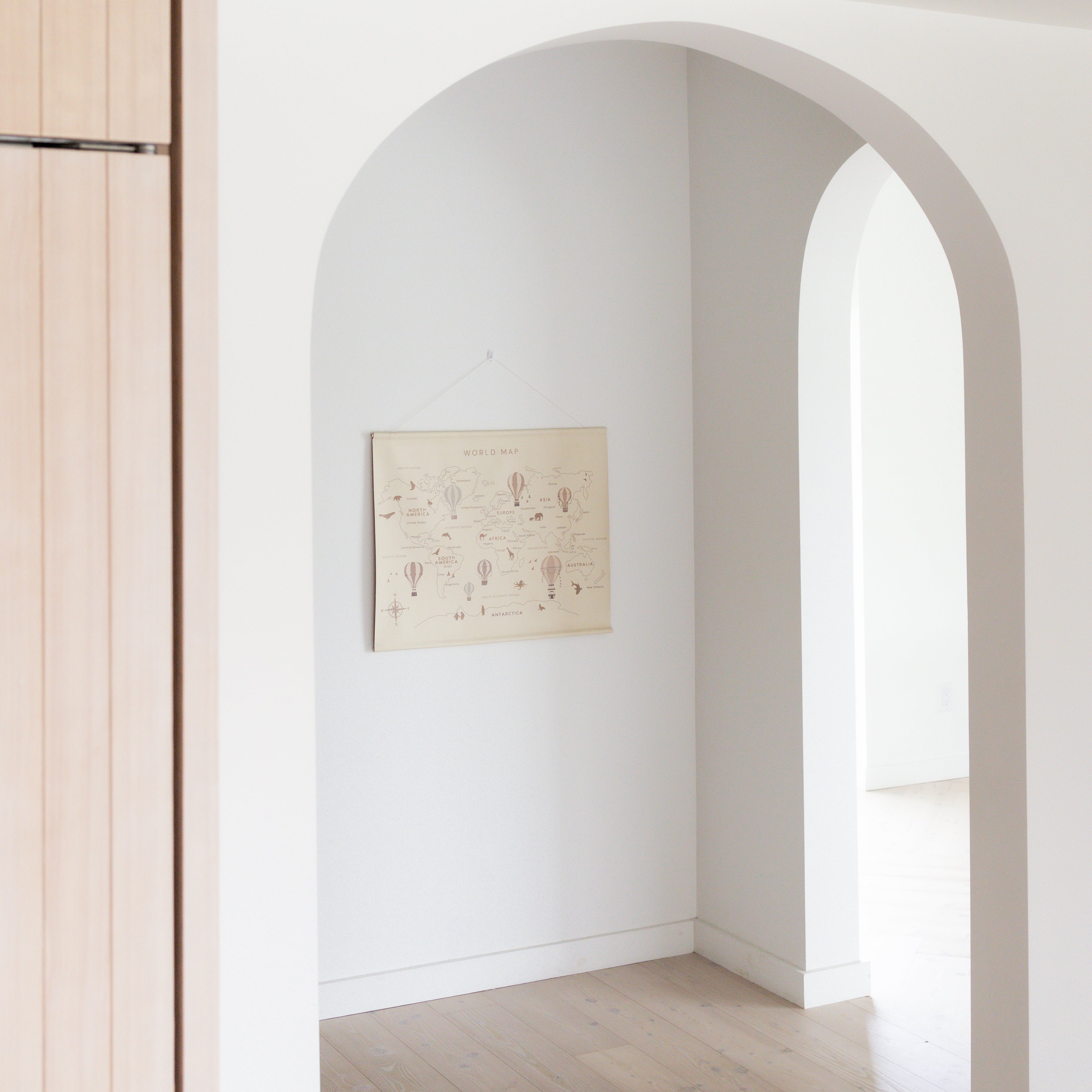 Leather Poster 'World Map'