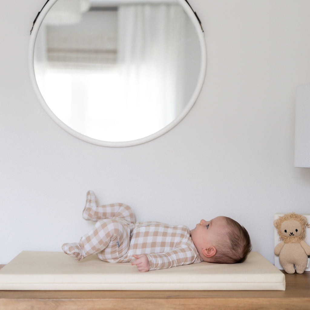 Padded Leather Change Mat 'Cloud'