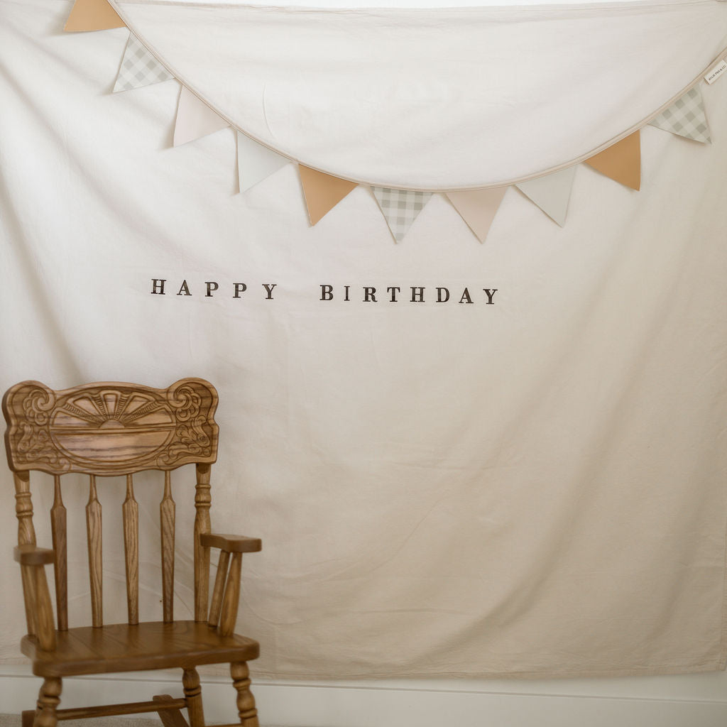 Bunting Banner 'Fog Gingham'