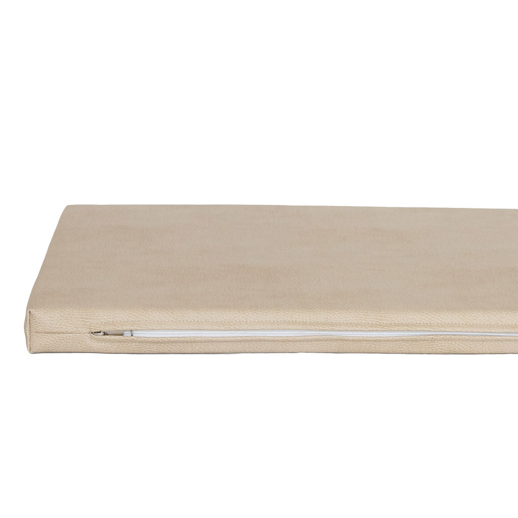 Padded Leather Change Mat 'Latte'