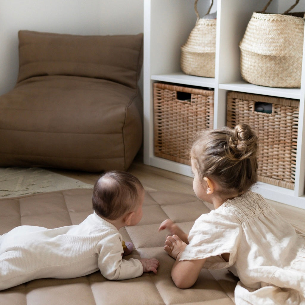 The littles lounger is a playroom must have for comfort and style | Rylie Pea & Co.