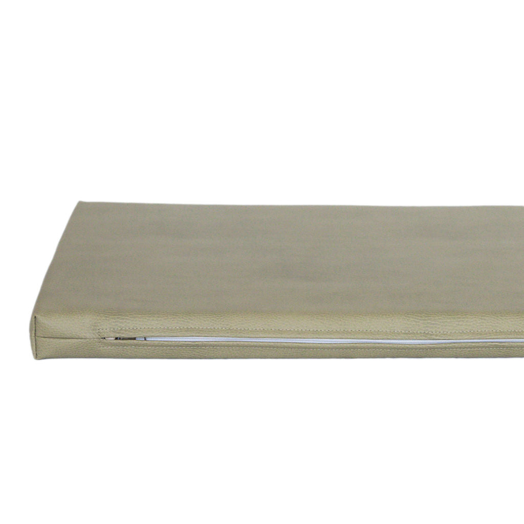 Padded Leather Change Mat 'Olive'