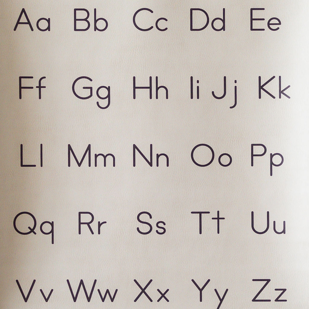 Leather Poster 'The Alphabet'