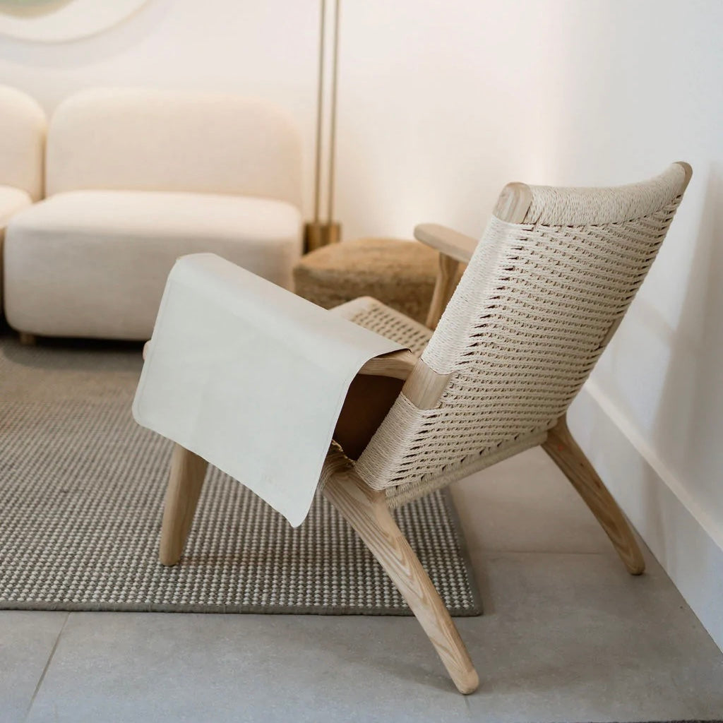 Bonded leather changing mat in Oat — Rylie Pea & Co. mini mat