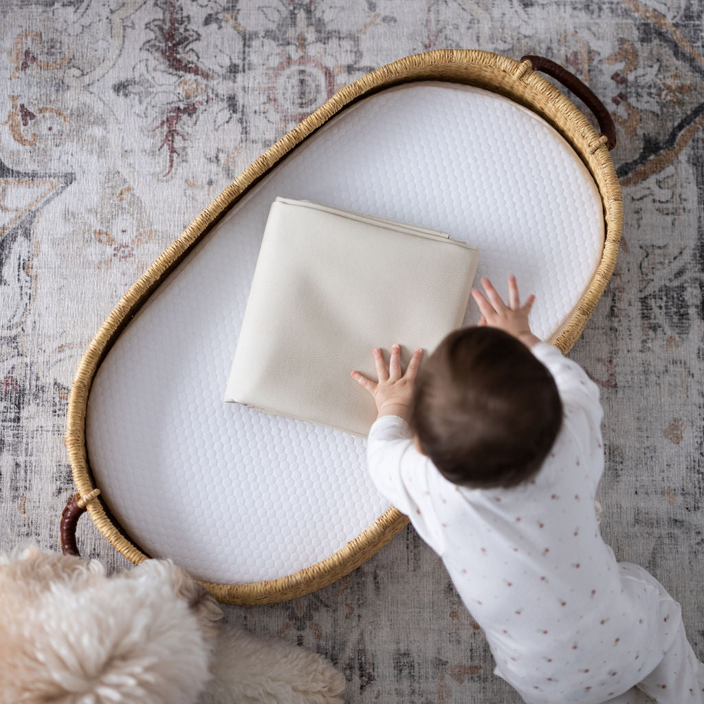 Leather Play Mat 'Oat'